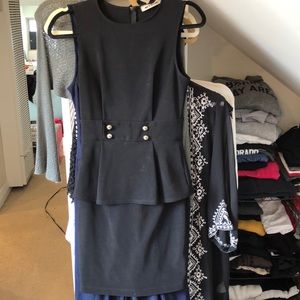 Black Peplum Dress